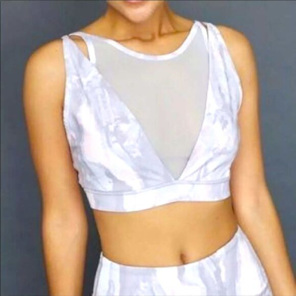 🔥GAIAM BLEEKER HIGH NECK BRA CHELSEA PRINT ALLOY XSmall - Picture 1 of 7